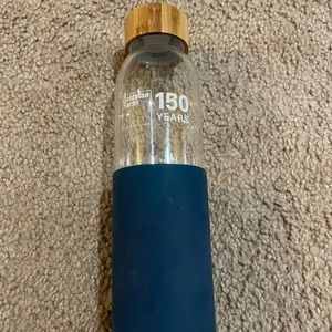 18oz Goldman Sachs 150 yr anniversary glass water bottle